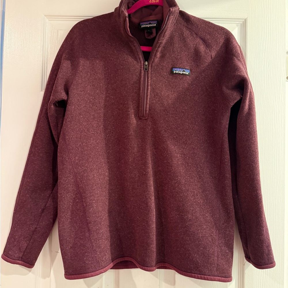 Patagonia Maroon Fleece Quarter-Zip